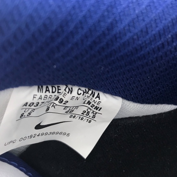 Nike Custom Air Force 1’07 Tristan White Blue W - Picture 8 of 8